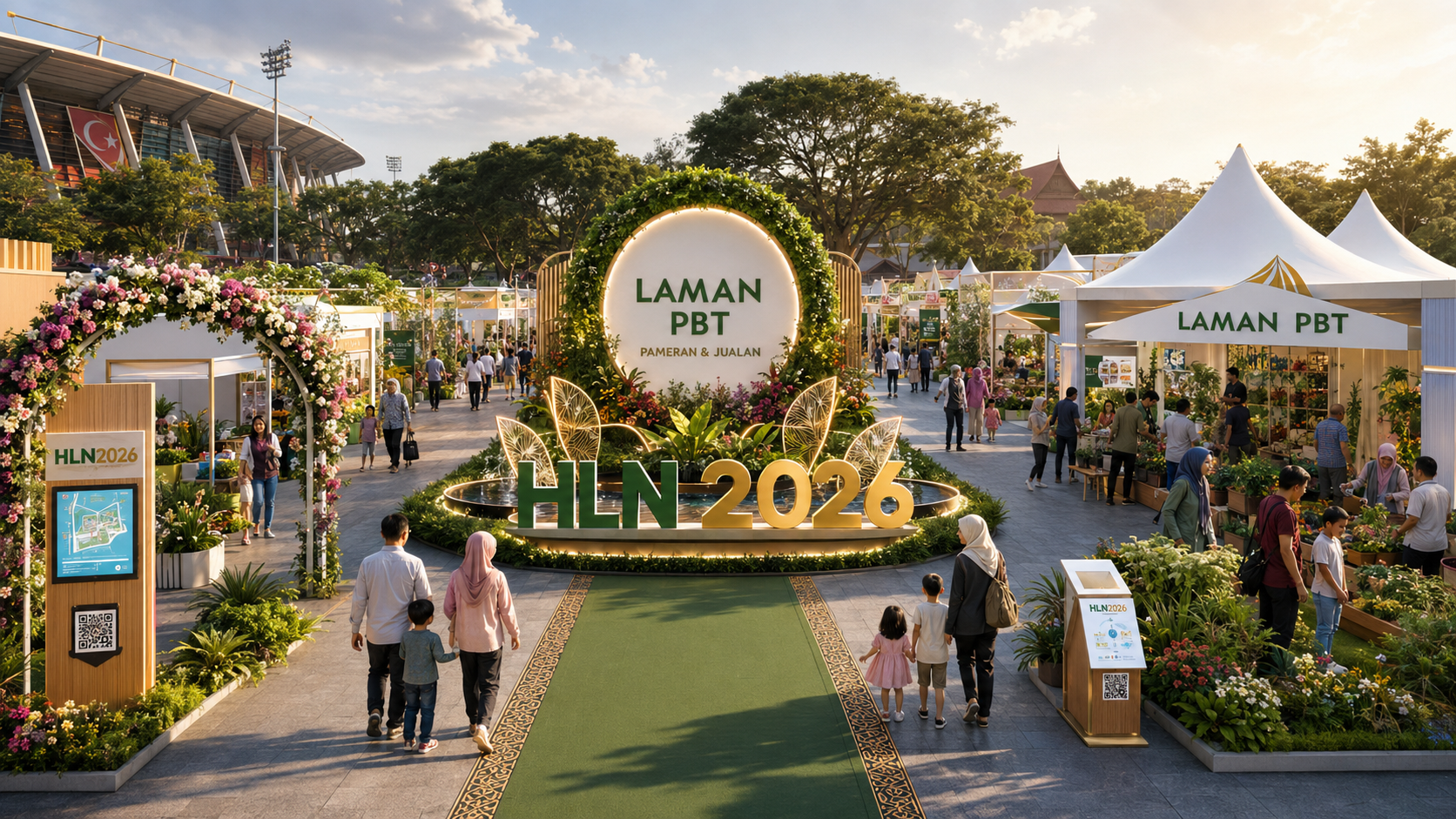 Laman PBT, Pameran Arca & Mural, Reruai Pameran & Jualan